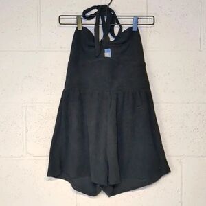 Wild Fable Women's Juniors Halter Terry Cloth Romper